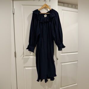 Rudy Jude Gauze Dusk Dress in Black Indigo